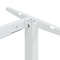 vidaXL Rám stola na státie biely (94-135)x60x(70-114) cm oceľ