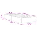 vidaXL Rám postele Dymový dub 80 x 200 cm Kompozitné drevo