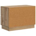 vidaXL Nočný stolík Dub artisan 62 x 34,5 x 44,5 cm Kompozitné drevo