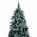 vidaXL Umelý vianočný stromček s LED a setom gulí a šiškami 180 cm