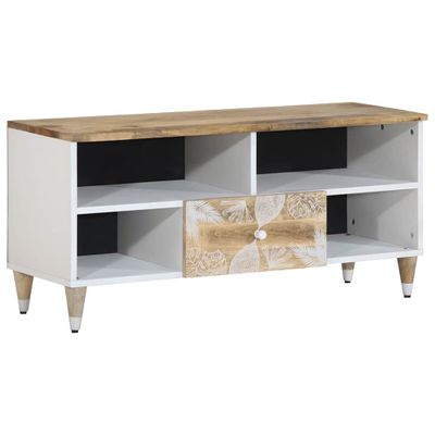 VidaXL TV skrinka 100x33,5x46 cm Masívne drevo Mango