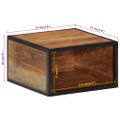 vidaXL Nástenný nočný stolík 35x35x20 cm masívna akácia