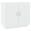 vidaXL Komoda biela 80x40x75 cm spracované drevo