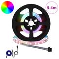 vidaXL LED pás 12 ks Čierna a priehľadná Meď a plast