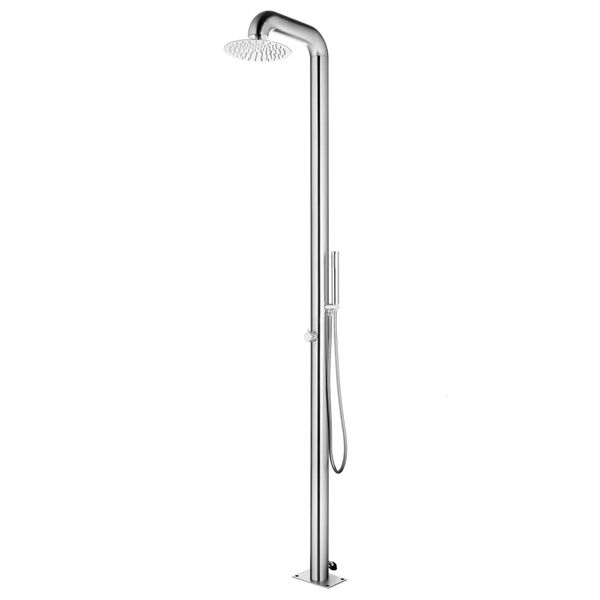 vidaXL Záhradná sprcha 225 cm nehrdzavejúca oceľ