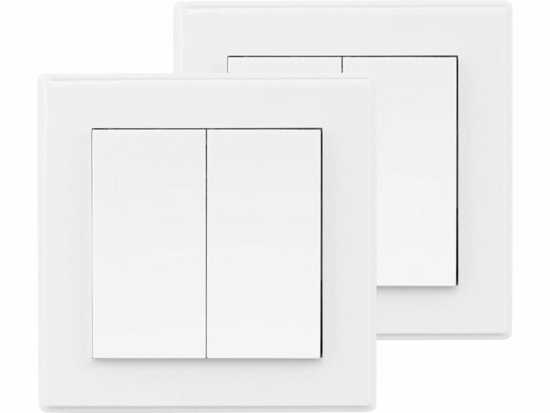 Vypínač/ovladač, dvojitý, 2ks, 2jednotlivé/skupinové kanály EXTOL-LIGHT