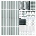 vidaXL Hexagonálny plot s stĺpom 100 x 1,4 m PVC potiahnutá oceľ