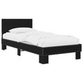 vidaXL Rám postele s čelom Čierny dub 80 x 200 cm Kompozitné drevo