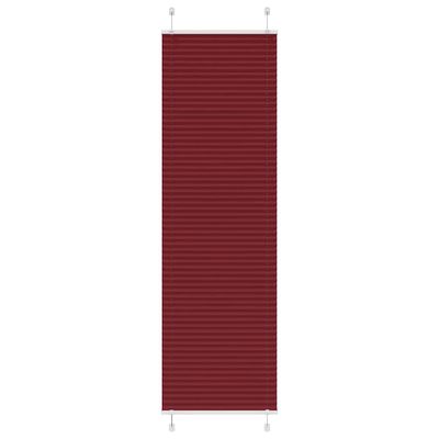 vidaXL Plisovaná roleta bordová červená 55x200 cm šírka látky 54,4 cm polyester