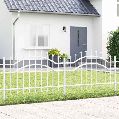 vidaXL Záhradný plot Woerden Biela 240 x 115 cm
