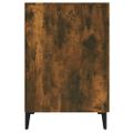 vidaXL Stôl dymový dub 140x50x75 cm spracované drevo