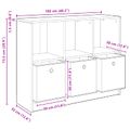 vidaXL Servírovacia skriňa Remeselný dub 102 x 32 x 73,5 cm