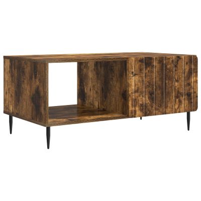 vidaXL Konferenčný stolík Dymový dub 90 x 50 x 40 cm Kompozitné drevo