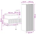 vidaXL Sada kúpeľňového nábytku 2 ks Dub artisan 33 x 34,5 x 100 cm