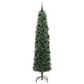 vidaXL Umelý vianočný stromček Zelená 240 cm PVC, oceľ a plast