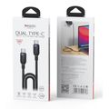 Yesido cable CA192 60W type-c/type-c 2M 3A čierny