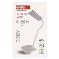 LED stolová lampa Eddy, biela