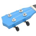 vidaXL Sopránové ukulele s taškou pre deti modré 21"