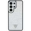 Puzdro Guess Fixed Glitter Triangle MagSafe pre Samsung Galaxy S26 Ultra strieborné