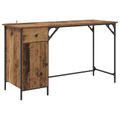 vidaXL Počítačový stôl Staré drevo 131 x 48 x 75 cm Kompozitné drevo