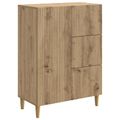vidaXL Servírovacia skriňa Dub artisan 66 x 34,5 x 90 cm