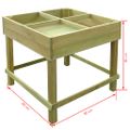 vidaXL Vyvýšený kvetináč 80x80x80 cm, impregnované drevo