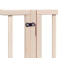 vidaXL Brána pre psa s dverami sklad. 6 panelov 480 cm topoľové drevo