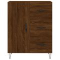 vidaXL Vysoká skrinka hnedý dub 69,5x34x180 cm spracované drevo