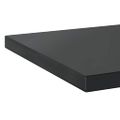 vidaXL Nástenné police 2 ks 50x40 cm čierne nehrdzavejúca oceľ