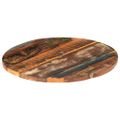 vidaXL Okrúhla stolová doska 60 cm, 25-27 mm, recyklovaný masív