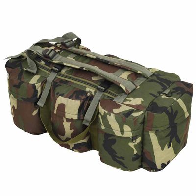 vidaXL Športová taška 3 v 1, army štýl 45 l, maskáčová