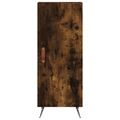 vidaXL Komoda dymový dub 34,5x34x90 cm spracované drevo