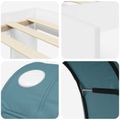 vidaXL Posteľ s Tunelom 3 ks Biela a svetlomodrá Kompozitné drevo