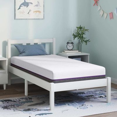 vidaXL Matrac s pamäťovou penou Stredný 80 x 160 cm Biela a šedá