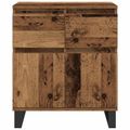 vidaXL Servírovacia skriňa Staré drevo 60 x 35 x 70 cm