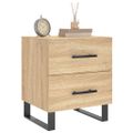 vidaXL Nočné stolíky 2 ks dub sonoma 40x35x47,5 cm kompozitné drevo