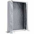 vidaXL Regál na krbové drevo s pláštenkou 100x25x150 cm