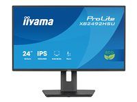 iiyama ProLite XB2492HSU-B1 - LED monitor - 24" (23.8" zobraziteľný) - 1920 x 1080 Full HD (1080p) @ 120 Hz - IPS - 300 cd/m² - 1500:1 - 3 ms - HDMI, DisplayPort - reproduktory - čierna, matná