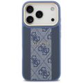 Obal Guess pre iPhone 17 Pro HC MAGSAFE PU W/ 4G PU STRIPE modrý
