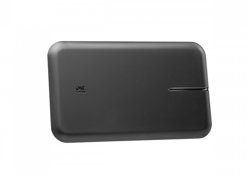 One For All SV9428 FLAT BLACK zosilnená interiérová anténa HDTV (DVB-T2), USB, 5G, čierna