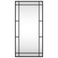 vidaXL Nástenné zrkadlo čierne 40x80 cm obdĺžnikové železné