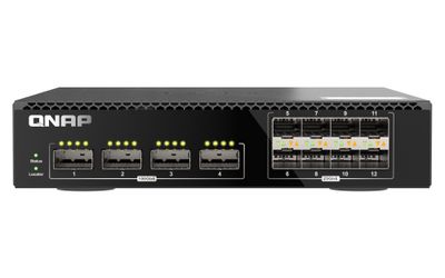 QNAP riadený switch QSW-M7308R-4X (4x 100GbE porty + 8x 25GbE porty, polovičná šírka)
