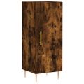 vidaXL Vysoká skrinka dymový dub 34,5x34x180 cm spracované drevo