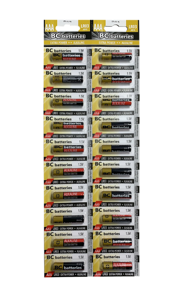 BC battieries Extra power alkalická AAA mikrotužková batéria 1,5V LR03 / 20ks BLISTR