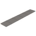 vidaXL Nástenné panely 12 ks bledosivé 90x15 cm látka 1,62 m²
