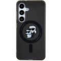 Puzdro Karl Lagerfeld pre Samsung Galaxy S24 KLHMS24SHGKCNOK čierna matná MAGSAFE IML C