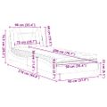 vidaXL Posteľ Viana s matracom bielo-čierna 90x200 cm umelá koža