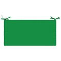 vidaXL Vankúš na lavičku SOEST 100% polyester Zelená 80 x 40 x 5 cm