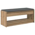 vidaXL Predsieňová lavica Remeselný Dub 103 x 38 x 45 cm