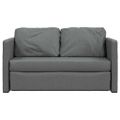 vidaXL Podlahová rozkladacia pohovka 2v1 tmavosivá 112x174x55 cm látka